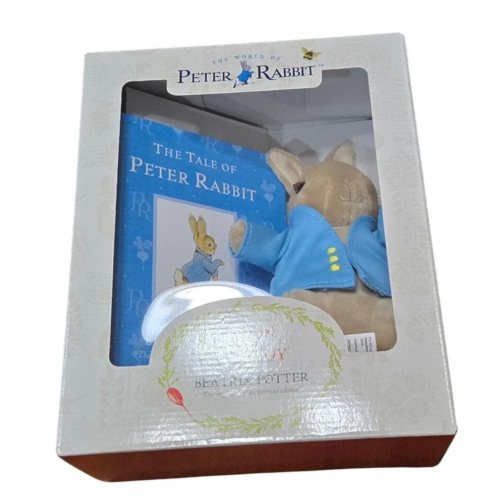 Peter Rabbit Book & Plush Toy Gift Set Beatrix Potter Hardcover Boxed